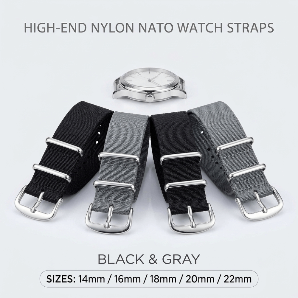 14/16/18/20/22mm NATO Watch Ba - Nato Strap Nylon 评论和价格