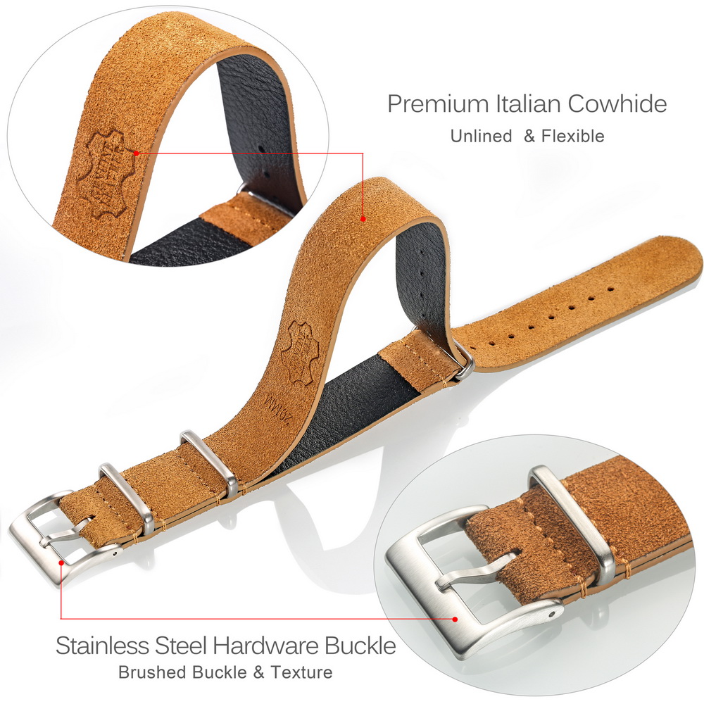 HEMSUT Genuine Leather Watch B - Tropic Strap Vintage 评论和价格