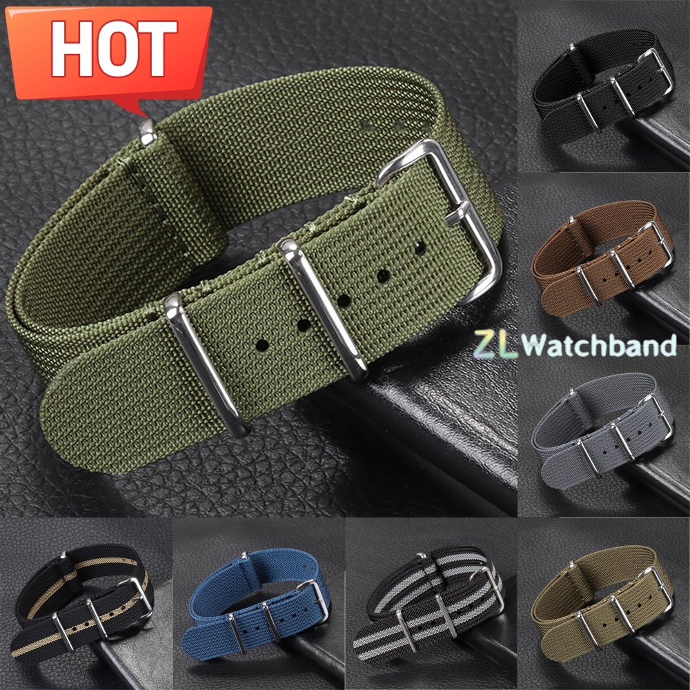 New Ribbed Nylon Watchband 18m - Nato Strap Nylon 评论和价格