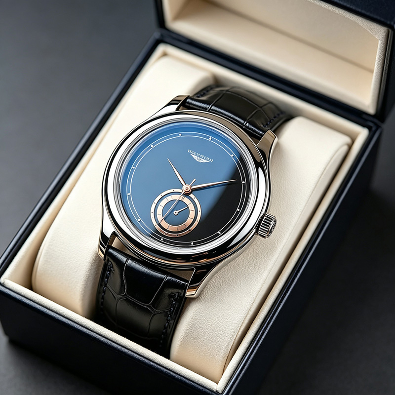 Classic Men‘s Quartz Watch wit - Leather Watch Band Men 评论和价格
