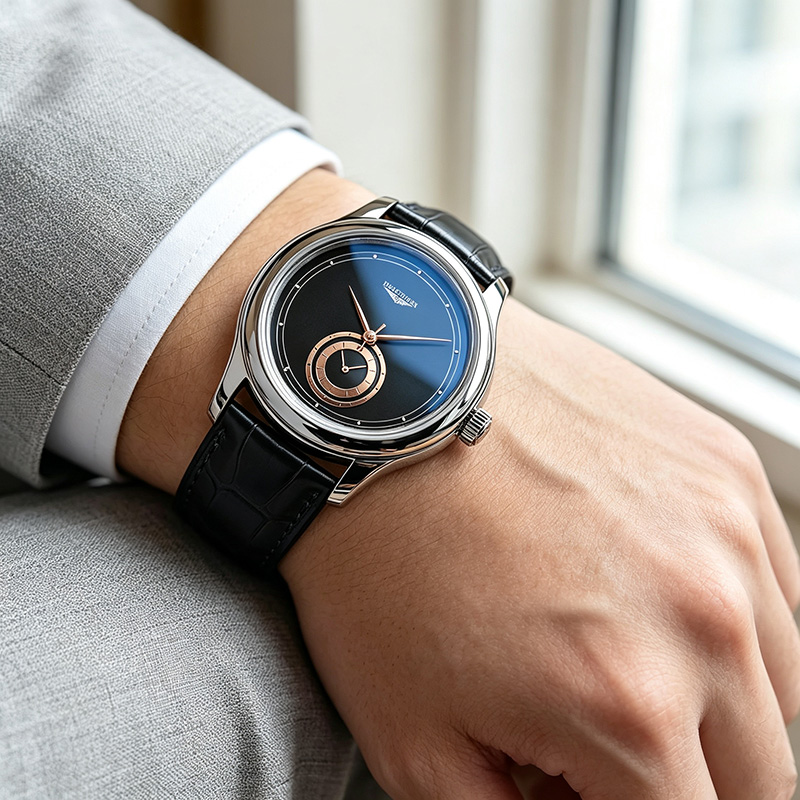 Classic Men‘s Quartz Watch wit - Leather Watch Band Men 评论和价格
