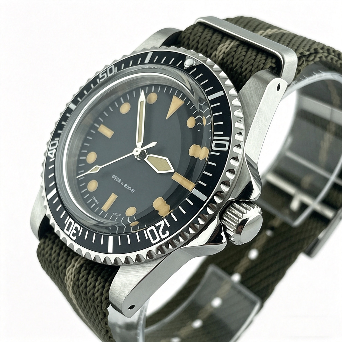 39.5mm Diver Retro Watch No Ca - Tropic Strap Vintage 评论和价格