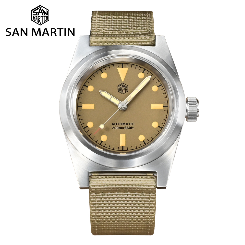 San Martin 38mm Pilot Watch Vi - Tropic Strap Vintage 评论和价格