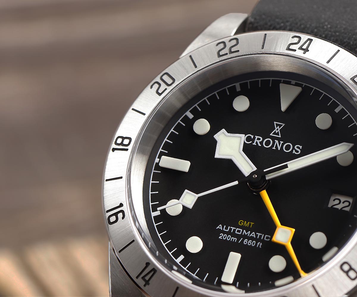 Cronos Vintage GMT 39mm NH34 A - Tropic Strap Vintage 评论和价格