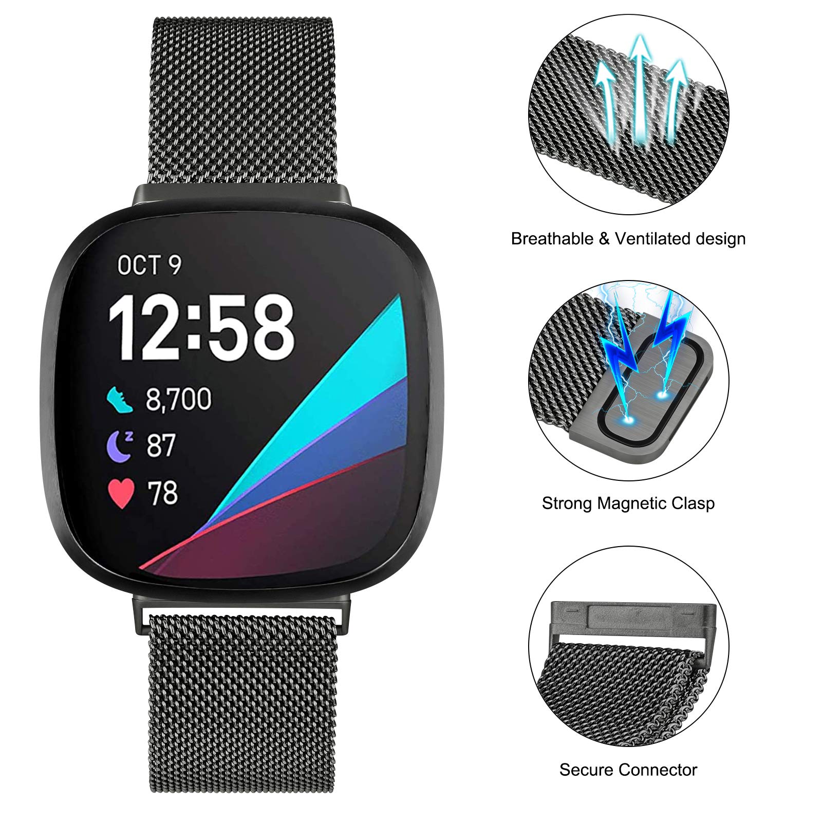 Milanese Loop strap for Fitbit - Milanese Loop Magnetic 评论和价格